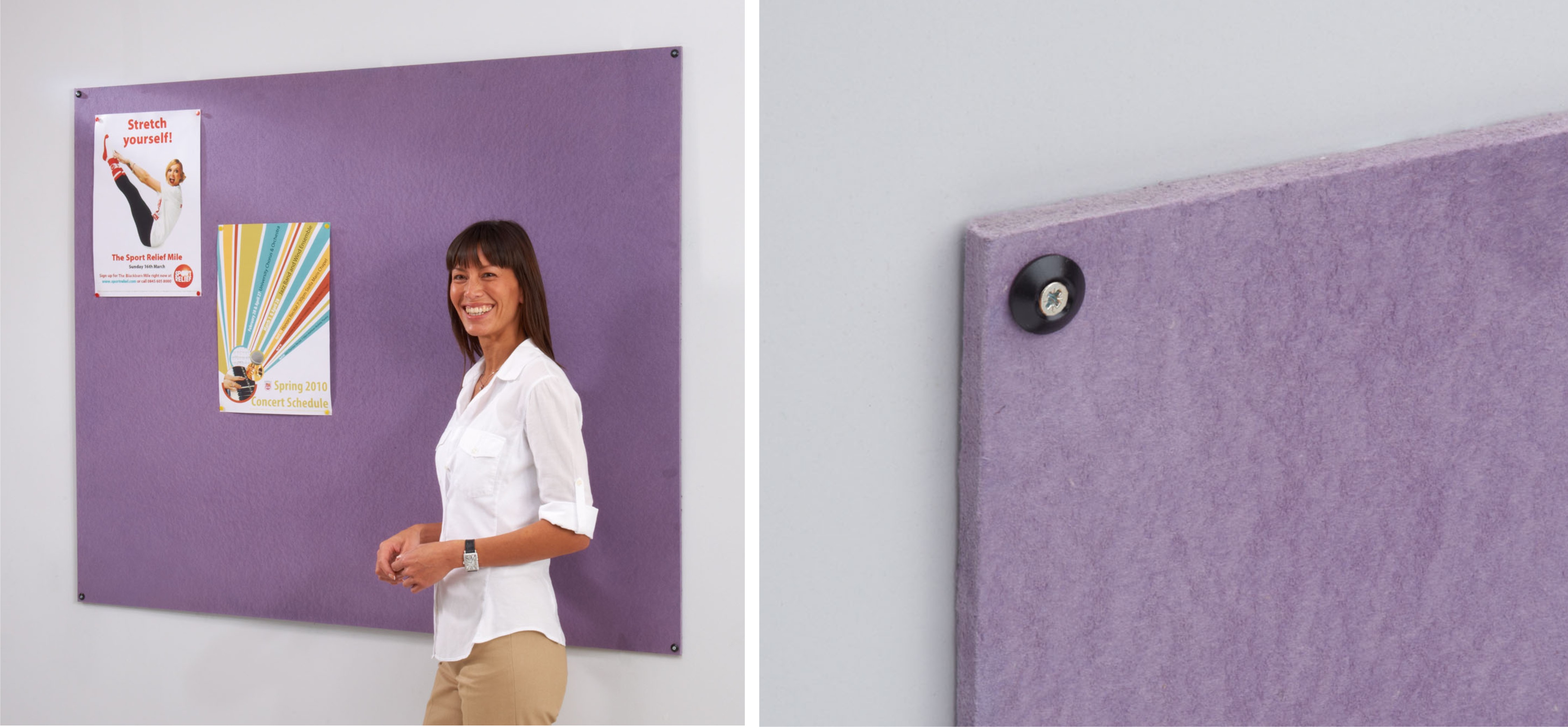Frameless Recycled Noticeboards